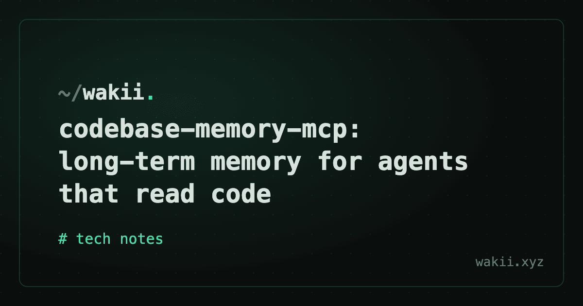 codebase-memory-mcp: long-term memory for agents that read code