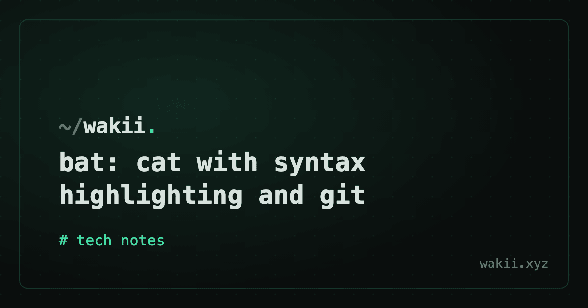 bat: cat with syntax highlighting and git